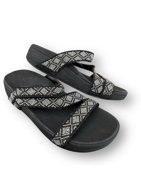 Skechers Arch Fit Slide Platform Women’s Sandals Black Size 10 Casual